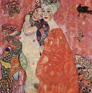 "Die Freundinnen zerstort" (1916-17) de Gustav Klimt