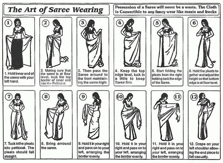 sari-wearing